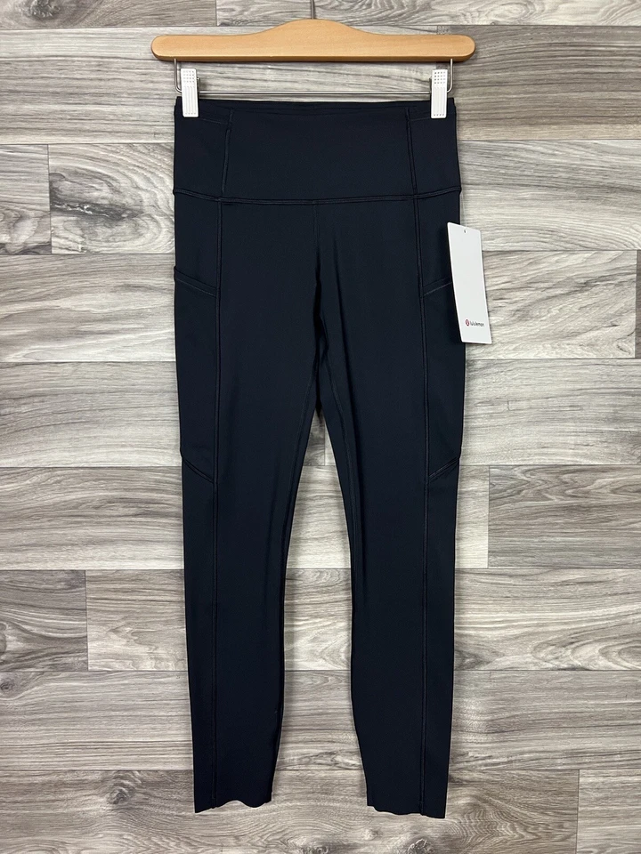 Lululemon Fast High Rise Tight 25" Nulux Size 6  Black BLK 00077