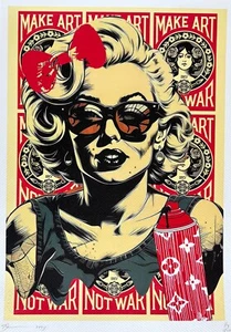 DEATH NYC 45x32cm Ltd Ed Signed Graffiti Pop Art Print, COA Marilyn Fairey - Picture 1 of 2
