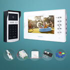 7" Video Door Entry Call System With Keyfobs Password Keypad For Home Security