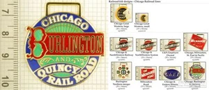 Llaveros decorativos de ferrocarril de Chicago, varios diseños y opciones de llavero - Imagen 1 de 7