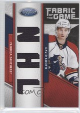 2011-12 Certified Fabric of the Game Materials NHL Die-Cut /25 David Booth #64