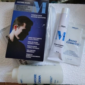 Dikson M For Man Shampoo Colorante Castano Scuro Capelli Uomo Senza Fluido - Foto 1 di 2