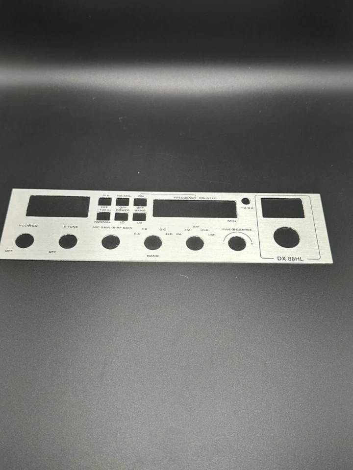 Galaxy DX 88HL Metal Chrome FRONT Faceplate Galaxy CB Radio - image 1 of 1