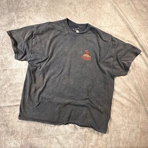 Vintage Kauai T Shirt Mens 3XL Black Sun Faded Box Fit Hawaii Red Dirt Y2k Hanes - Picture 1 of 8