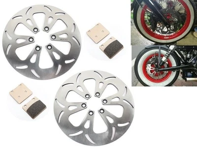 Conjunto completo de pastilhas de rotor de disco de freio para Suzuki VS1400GL VS1400GLP Intruder 1400 87-04 - Imagem 1 de 4