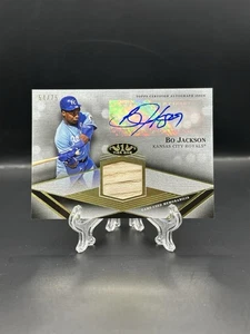 Bo Jackson 202 Topps Tier One Bat Relic Patch Auto /75 Kansas City Royals SSP - Picture 1 of 3