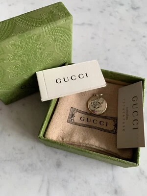 Gucci Tiger Head Blind For Love Charm Pendant 925 Sterling Silver NIB Authentic - Image 1 of 4