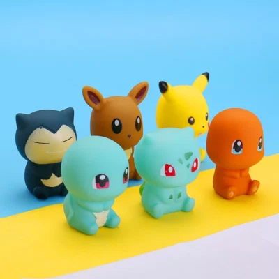 Set of 6 Pokemon Bath Toys - Pikachu and Friends - Adorable Gift for Babies! - Image 1 of 4
