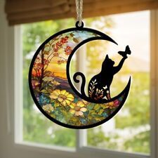 Moon Shape Pet Window Hanging Pendant  for Pet Christmas Tree, Xmas Gifts
