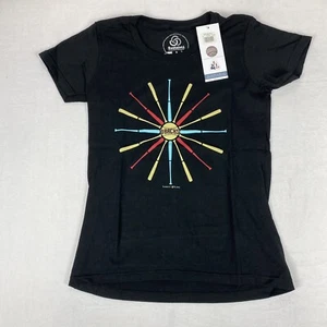 ARIZONA DIAMONDBACKS BLACK Women's SMALL T Shirt 100% Recycled Material USA MADE - Picture 1 of 7