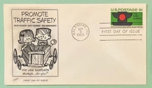 Sc 1272 5c 1965 Stopp Verkehrsunfälle FDC Fleetwood Siegel - Bild 1 von 3