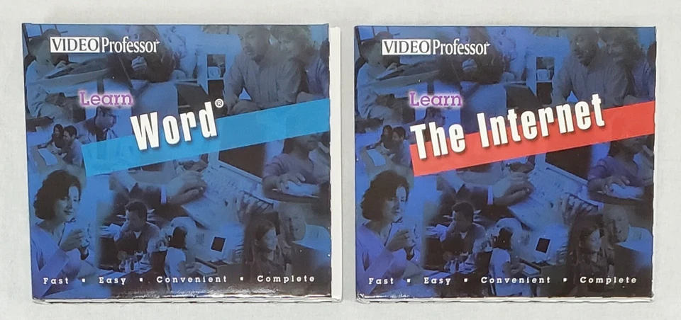 Lot Of 2 VIDEO PROFESSOR 3-CD Lesson Sets: LEARN WORD 2002 & LEARN THE INTERNET  - Image 1 of 4