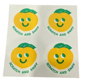 4 Block Vintage CTP MATT Scratch & Sniff Aufkleber - Pfirsich - Bild 1 von 1