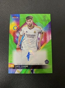 2023-24 Topps Finest UEFA UCC - Theo Zidane /99 Rookie Auto Green Refractor Real - Bild 1 von 2