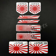 8x Japan Japanese Flag Car Emblem Badge Motorcycle Fairing Decals Sticker Jdm