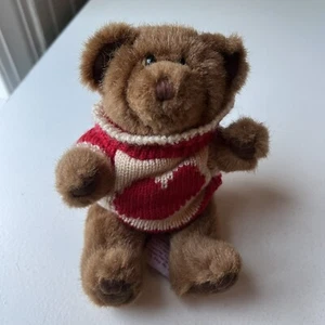 Russ Berrie Heartwarmer Completamente Articulado Marrón Peluche Adorable Oso de Peluche - Imagen 1 de 7