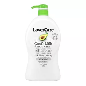 LoverCare Goat's Milk Body Wash 40.7 fl oz (1200ml) - Picture 1 of 33