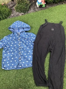 3-4 Summer Holiday Boys/ Girls Bundle. Grey George All In One/ Romper - Picture 1 of 7