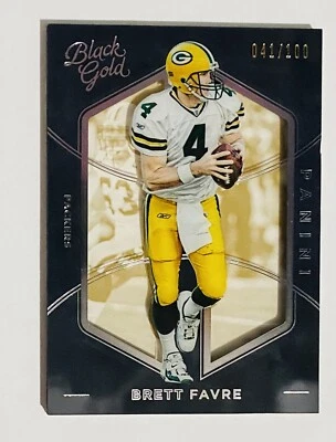 2016 Panini Black Gold Brett Favre 41/100 Green Bay Packers - Image 1 of 3