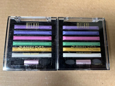 2X NUEVAS sombras de ojos de moda Milani Runway Eyes - #10 sombras de ojos horneadas de alta costura Foto 1 de 2