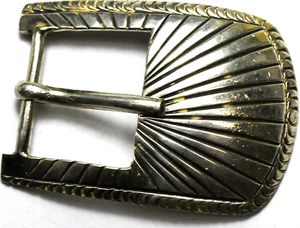 Jim Wilson Sterling Silver Concho Belt Buckle 2" x 1-1/2" 21mm Belt - Picture 1 of 5