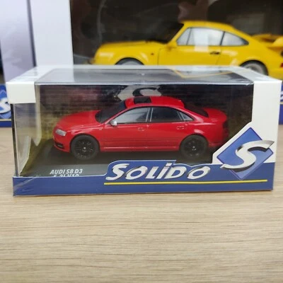 AUTO SOLIDA AUDI S8 D3 2002 ROSSA CON BLACKLINE 1:43 NUOVA.B S4313304 + BLISTER - Immagine 1 di 4