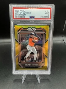 2023 Panini Prizm Gold /10 #161 Colton Cowser Rookie Orioles PSA 9 - Picture 1 of 3