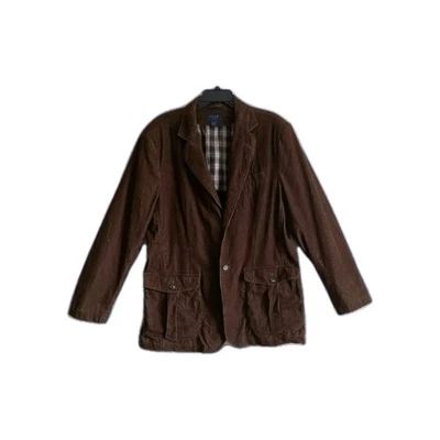 Blazer Izod L Chaqueta Pana Marrón Forrado Bolsillos Interiores Para Hombre PLS VER DETALLES Foto 1 de 4