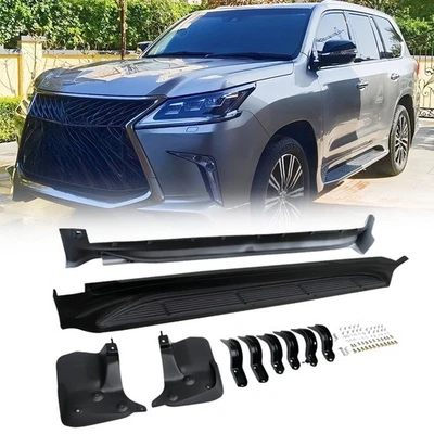 estriberas peldaños laterales barras Nerf aptas para Lexus LX570 J200 2008-2021 negro Foto 1 de 4