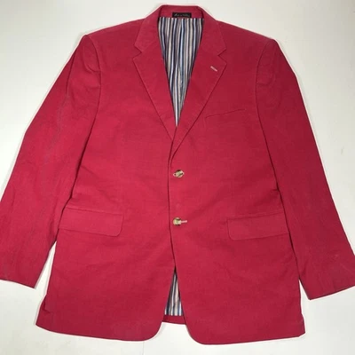 Chaqueta Blazer Giovanno Collezione Uomo Para Hombre Pana Rosa 100% Algodón Talla L Leer Foto 1 de 4