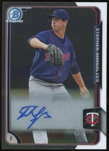 2015 Bowman Chrome Prospects Auto Stephen Gonsalves #BCAP-SG Auto Twins - Picture 1 of 5