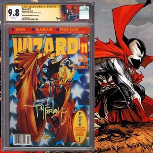 CGC 9.8 SS Wizard #11 Newsstand File Copy signed by Todd McFarlane 1992 Spawn - Picture 1 of 2