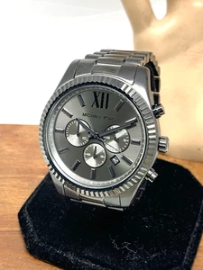 Michael Kors Reloj Hombre MK9154 Cuarzo Cronógrafo Negro Gunmetal Acero Inoxidable - Imagen 1 de 13