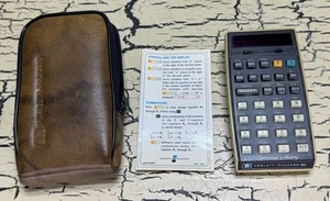 VTG Hewlett Packard HP 25C Scientific Calculator Cont Memory Case Guide As Is - Picture 1 of 7