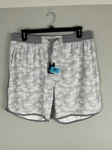 Johnnie-O Keith Camo Performance Shorts Seal XL grau weiß NEU JMSH2060 (Keith) - Bild 1 von 6