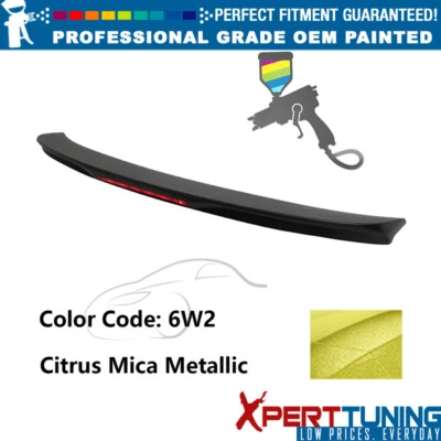 Fits 14-19 Corolla OE Style ABS Trunk Spoiler W/ Brake Light Painted #6W2 Yellow Foto 1 de 4