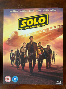 Solo a Star Wars Story Blu-ray w/ Slipcover 2018 Sci-Fi Movie