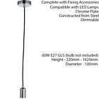 Hanging Ceiling Pendant Lamp Kit Industrial Feature Multi Light Adjustable Hang
