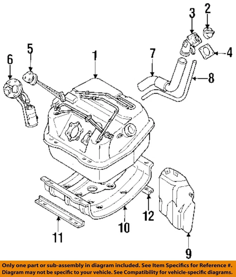MITSUBISHI OEM 92-94 Montero 3.0L-V6 Sistema de Combustible-Manguera MB678699 Foto 1 de 1