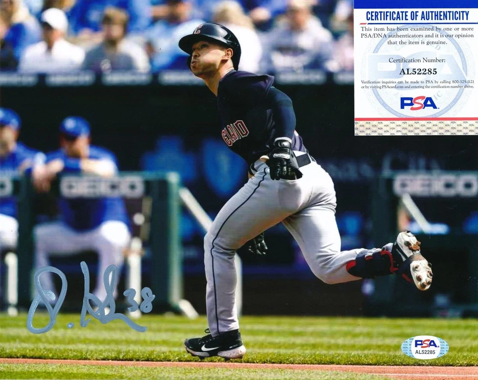 Steven Kwan Signed Autographed Cleveland Guardians 8x10 Photo PSA/DNA COA - Image 1 of 1