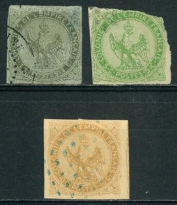 FRANCE French Colonies General Issues 1859 - 1865 Eagle - Colored Paper - USED - Picture 1 of 2