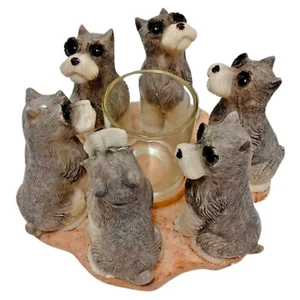 VTG Schnauzer Circle Votive Holder by CCI – NIB Collectible Dog Decor - Imagen 1 de 15