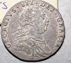 1787 GEORGE III SIXPENCE 6d silver coin- No HEARTS- in NEF SX7873