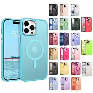 Slim Matte Rugged MagSafe Shockproof Magnetic Phone Case Cover iPhone 14 Pro Max - Picture 1 of 216