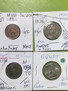 EGYPT World Coins Silver /Bronze 1925 & Up LQQK - Picture 1 of 15