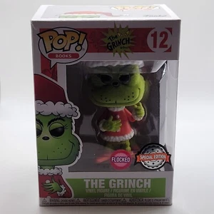 Funko Pop! Vinyl: Dr. Seuss - The Grinch #12 Flocked Exclusive W/Pop Protector - Foto 1 di 13