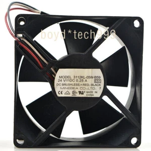 For FAN NMB 3112KL-05W-B59 8032 24V 0.25A Frequency converter Double ball fan - Picture 1 of 4