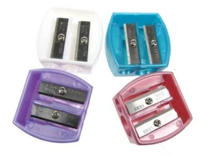 Body Collection Duo Pencil Sharpener Eyeliner Lip Liner Tool Sharpener White - Picture 1 of 1