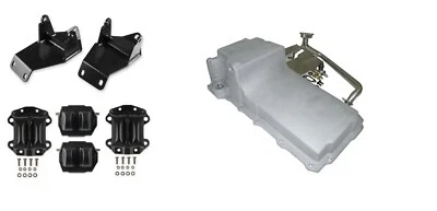Kit de montaje de motor intercambiable C10 LS 1967-72 con cárter de aceite Chevy C10 LS soportes de motor intercambiables Foto 1 de 4