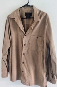 Weatherproof Mens Size XL Tan/Brown Long Sleeve Dress Shirt NWOT. 17 In Neck. - Picture 1 of 5